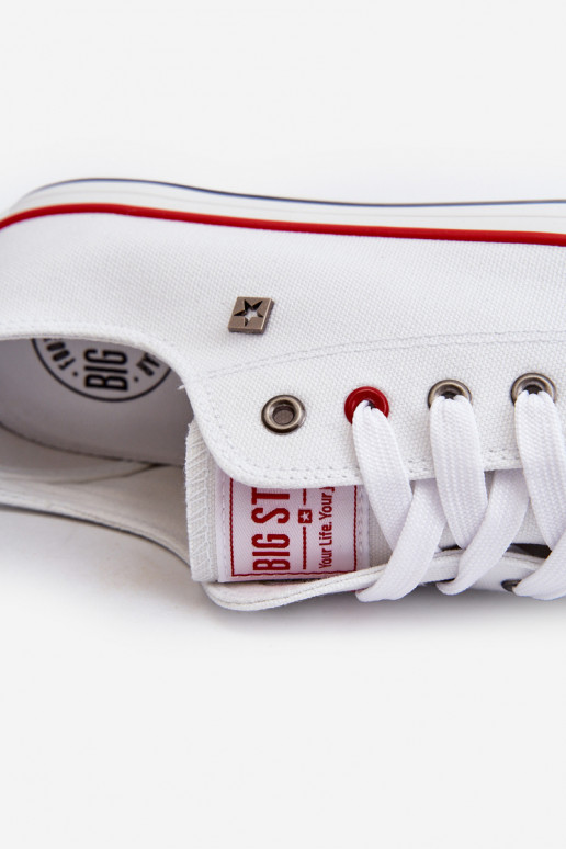 Herren-Freizeitschuhe Big Star NN174301 HI-POLY SYSTEM weiße Farbe