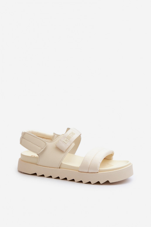 Damen-Plateausandalen Big Star NN274751 beige Damen-Plateausandalen Big Star NN274751 beige
