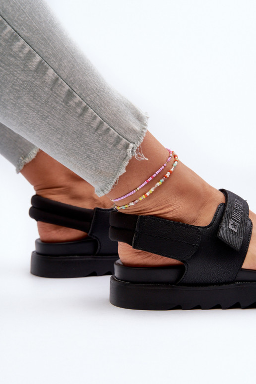 Damensandalen mit Plateau Big Star NN274750 schwarze Farbe Damensandalen mit Plateau Big Star NN274750 schwarze Farbe