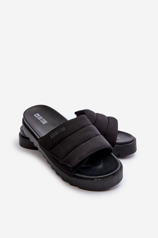 Hausschuhe mit Plateau Big Star NN274772 schwarze Farbe Hausschuhe mit Plateau Big Star NN274772 schwarze Farbe