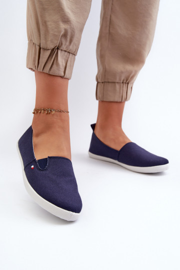 Sneakers Freizeitschuhe Slip-On dunkelblaue Farbe Adrancia 2