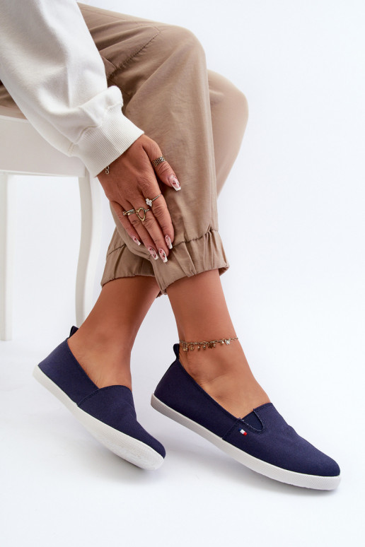 Sneakers Freizeitschuhe Slip-On dunkelblaue Farbe Adrancia Sneakers Freizeitschuhe Slip-On dunkelblaue Farbe Adrancia