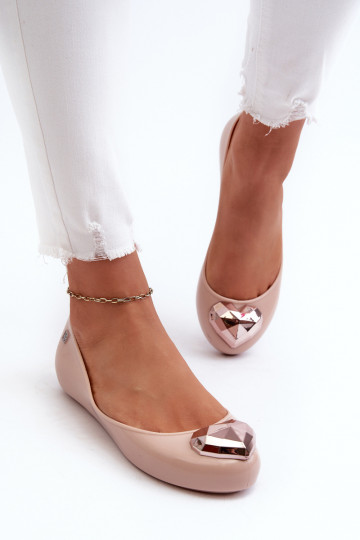 Ballerinas mit Herzen NN285010 Nude