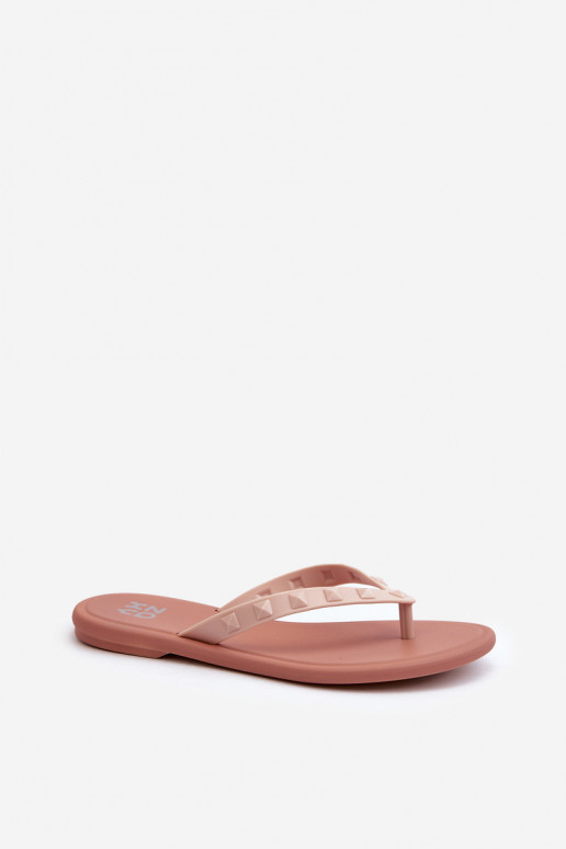 Plattfüße Elastyczne Hausschuhe JJ285298 rosa Farbe