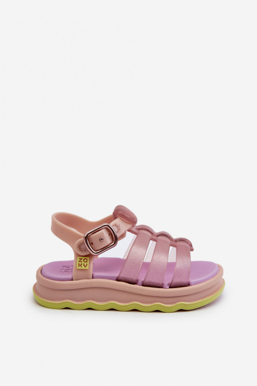 Kindersandalen mit Klebeverschlüssen NN385020 Lila Farbe Kindersandalen mit Klebeverschlüssen NN385020 Lila Farbe