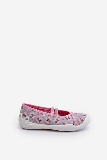 Hausschuhe Ballerinas Welpen Befado 116Y325 rosa Farbe 2