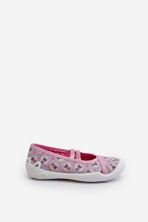 Hausschuhe Ballerinas Welpen Befado 116Y325 rosa Farbe
