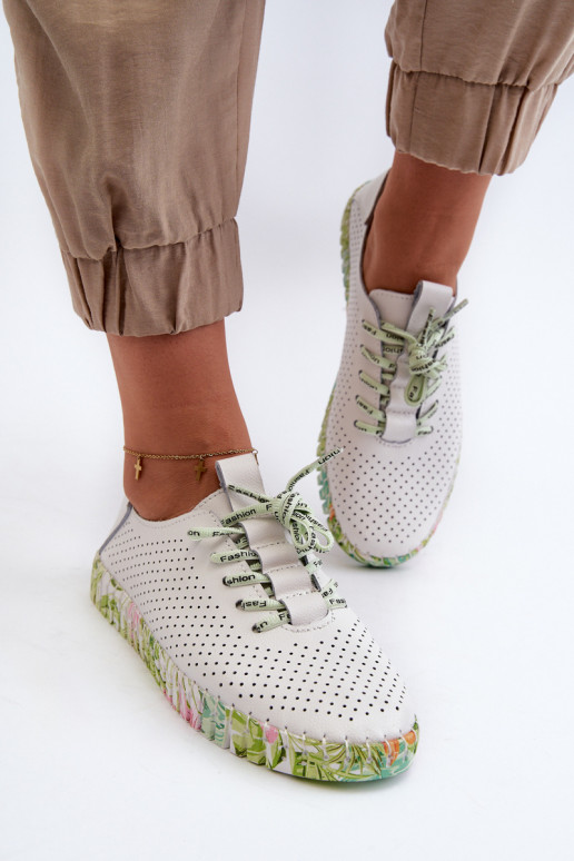 Sznurowe-Schuhe in weißem Farnalea Sznurowe-Schuhe in weißem Farnalea