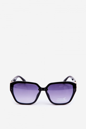 Damensonnenbrille Ze goldfarben Detailem UV400 schwarze Farbe 2