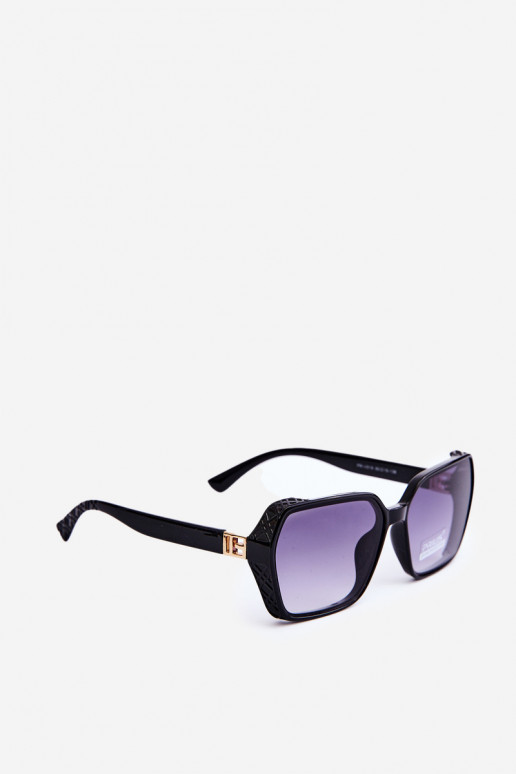 Cieniowane Sonnenbrille für Damen, UV400, Schwarz