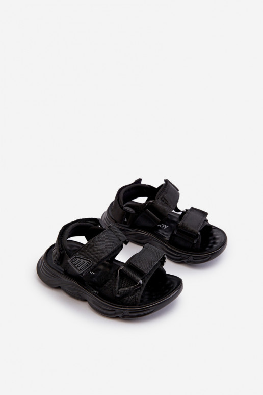 Kindersandalen mit Klebeverschlüssen in der Farbe Schwarz Orretta Kindersandalen mit Klebeverschlüssen in der Farbe Schwarz Orretta