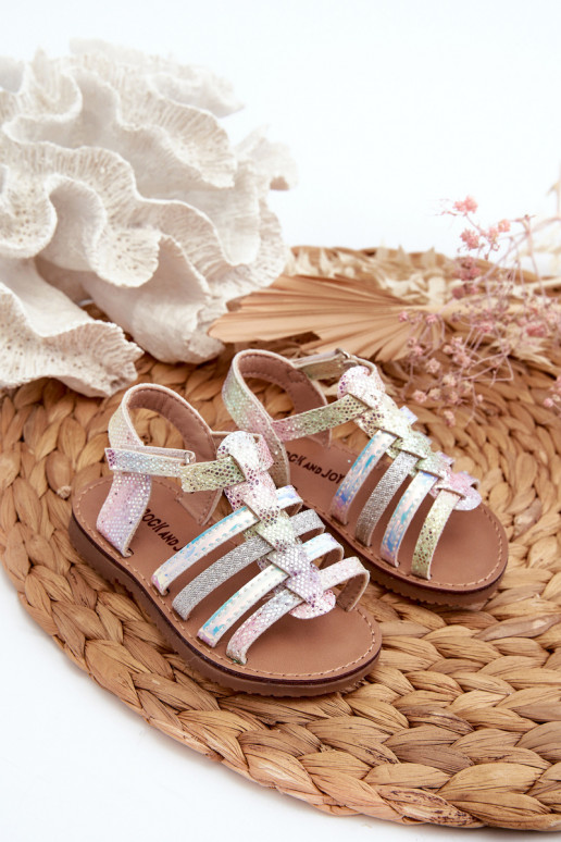 Sandalen Gladiator Kinder mit Klebeverschlüssen in verschiedenen Farben Radovia