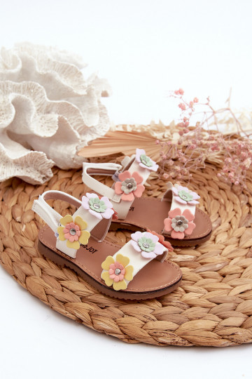Sandalen Kinder Ozdobione mit Blumenmotiven in verschiedenen Farben Tinette