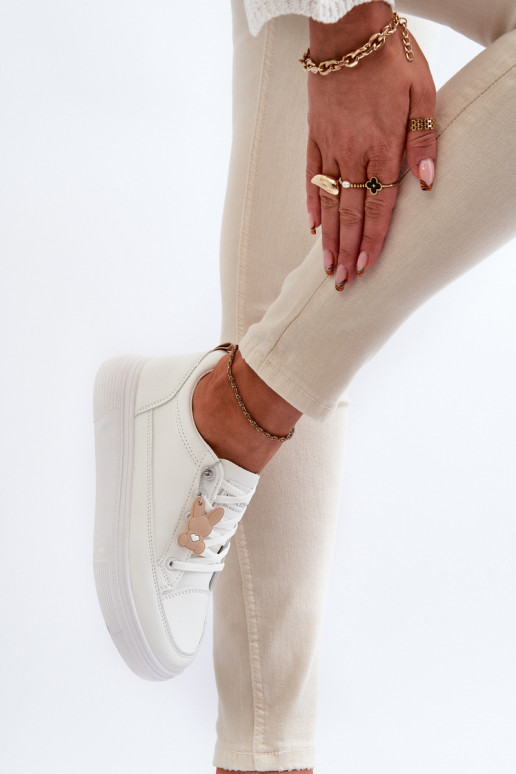 Freizeitschuhe Sportschuhe mit Plateau mit Ornamenten weiße Farbe Vinceza 13613 Freizeitschuhe Sportschuhe mit Plateau mit Ornamenten weiße Farbe Vinceza 13613