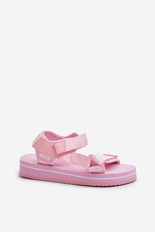 Damensandalen mit Plateau Big Star NN274A533 rosa Farbe Damensandalen mit Plateau Big Star NN274A533 rosa Farbe