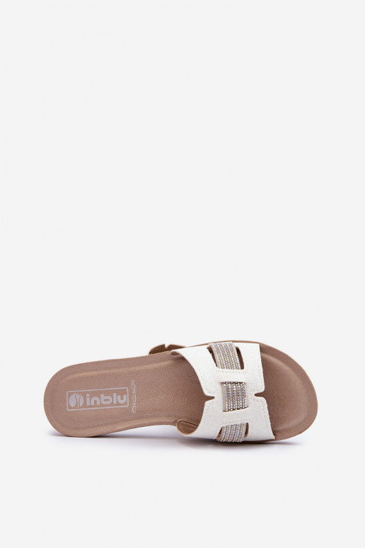 Bequeme glänzende Hausschuhe Inblu BA000050 weiß Bequeme glänzende Hausschuhe Inblu BA000050 weiß