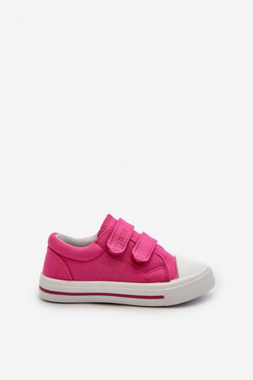 Kinder-Freizeitschuhe mit Klebeverschlüssen Big Star NN374113 rosa