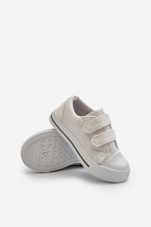 Kinder-Freizeitschuhe mit Klebeverschlüssen Big Star NN374117 weiße Farbe