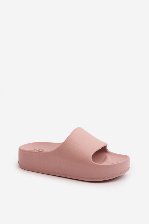 Damen-Flip-Flops mit Plateau. Helle Flip-Flops in Rosa von Airaplea