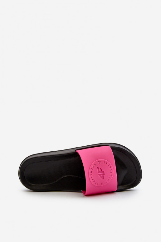 Damenhausschuhe 4FMM00FFLIF045-55S rosa-schwarz Damenhausschuhe 4FMM00FFLIF045-55S rosa-schwarz