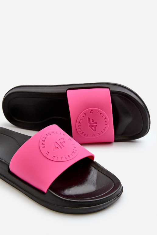 Damenhausschuhe 4FMM00FFLIF045-55S rosa-schwarz Damenhausschuhe 4FMM00FFLIF045-55S rosa-schwarz