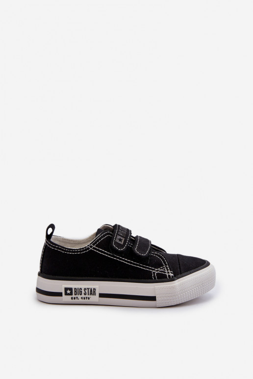 Kinder-Freizeitschuhe mit Klebeverschlüssen Big Star LL374015 in der Farbe Schwarz