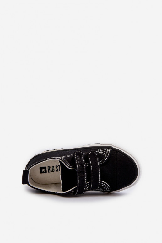 Kinder-Freizeitschuhe mit Klebeverschlüssen Big Star LL374015 in der Farbe Schwarz