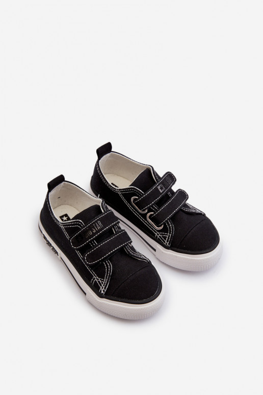 Kinder-Freizeitschuhe mit Klebeverschlüssen Big Star LL374015 in der Farbe Schwarz