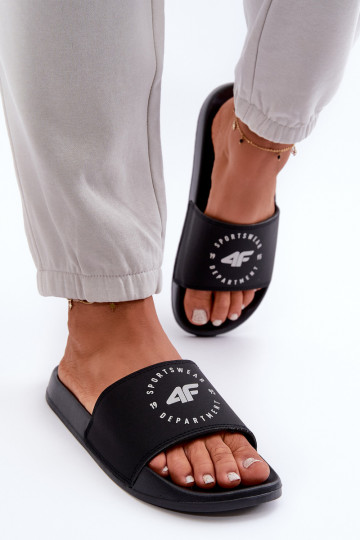 Damen Damenhandtasche – Umhängetasche mit auffälligem Aufdruck. 4FMM00FFLIF044A-20S Scharz