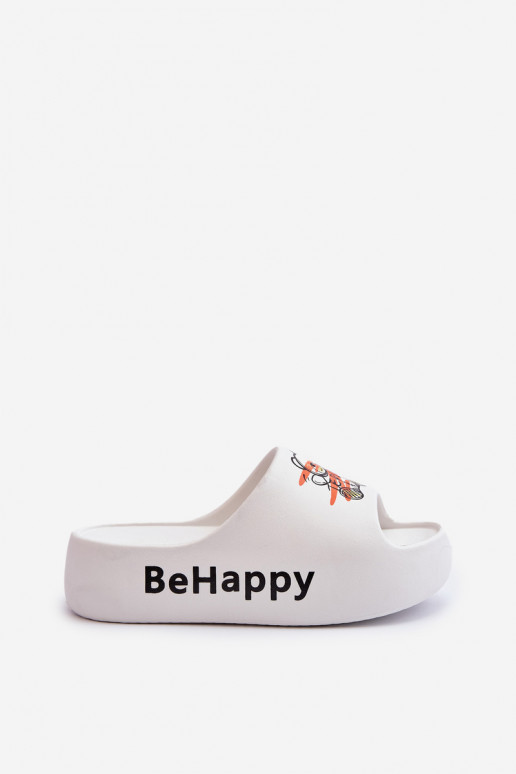 Leichte Damenhausschuhe mit massiver Sohle. Mit Teddybär. Leichte Hausschuhe in der weißen Farbe Serefina Leichte Damenhausschuhe mit massiver Sohle. Mit Teddybär. Leichte Hausschuhe in der weißen Farbe Serefina