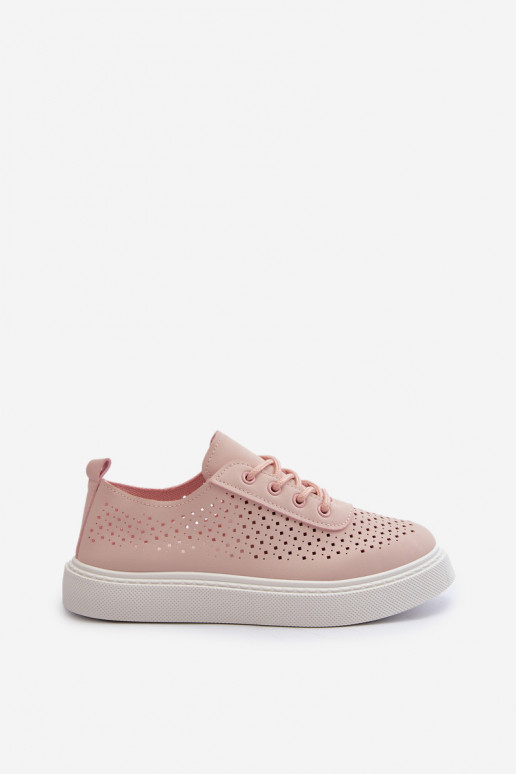 mit durchbrochenen Elementen Freizeitschuhe Sneakers-Modell Schuhe mit Plateau rosa Farbe Tanvi