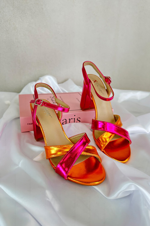 Eko Oda Elegante Sandalen mit hohen Absätzen in Postrosa Abilica