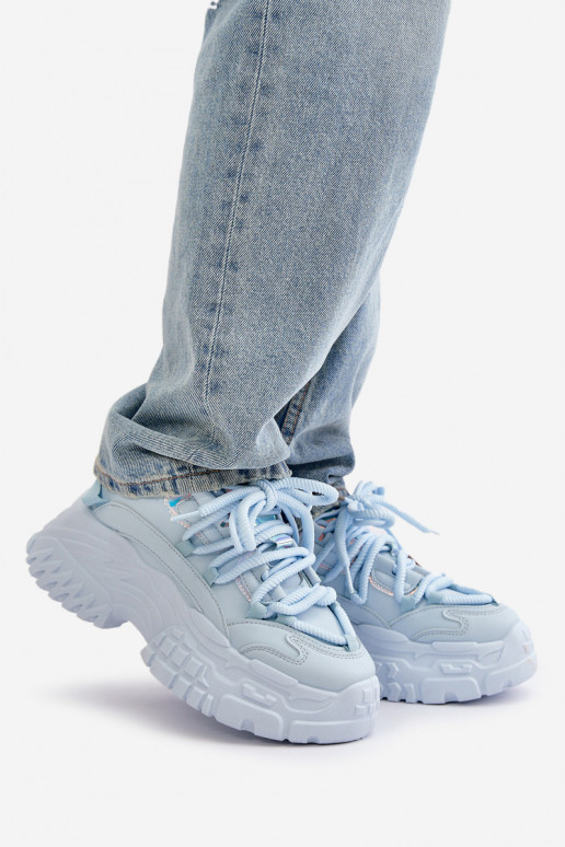 Turnschuhe Modell Schuhe Damen mit modischen massiven Sohlen blaue Farbe Nevela Turnschuhe Modell Schuhe Damen mit modischen massiven Sohlen blaue Farbe Nevela