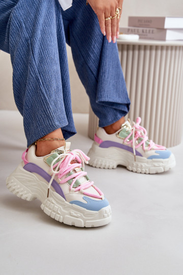 Sneakers Modellschuhe Damen mit modischen massiven Sohlen in verschiedenen Farben Nevela