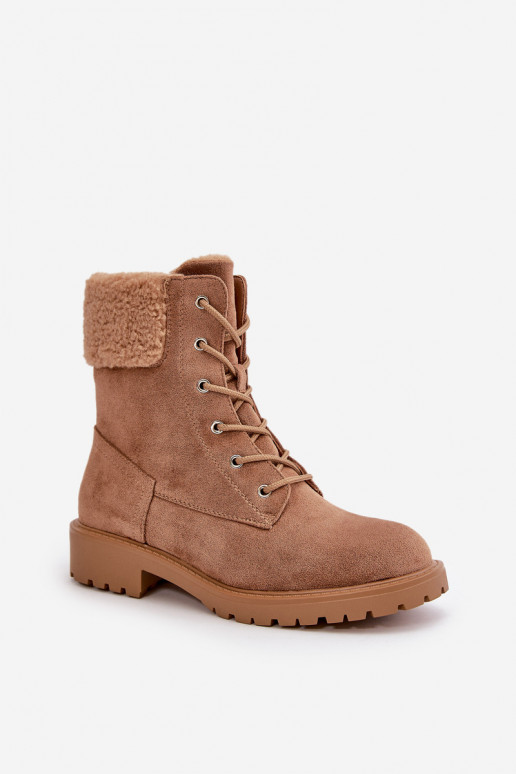 Warme Damen-Arbeitsstiefeletten To the Castle in der braunen Farbe Mivael Warme Damen-Arbeitsstiefeletten To the Castle in der braunen Farbe Mivael