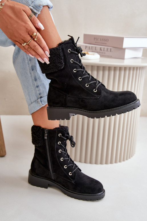 Warme Damen-Arbeitsstiefeletten „To the Castle“ in der Farbe Schwarz von Mivael Warme Damen-Arbeitsstiefeletten „To the Castle“ in der Farbe Schwarz von Mivael