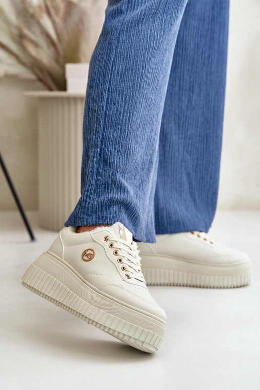 Sneakers Modell Schuhe Sportschuhe Damen erwärmt mit modischen massiven Sohlen beige Ardiela Sneakers Modell Schuhe Sportschuhe Damen erwärmt mit modischen massiven Sohlen beige Ardiela