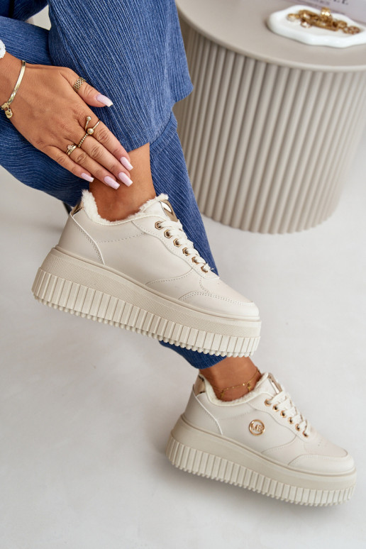 Sneakers Modell Schuhe Sportschuhe Damen erwärmt mit modischen massiven Sohlen beige Ardiela Sneakers Modell Schuhe Sportschuhe Damen erwärmt mit modischen massiven Sohlen beige Ardiela