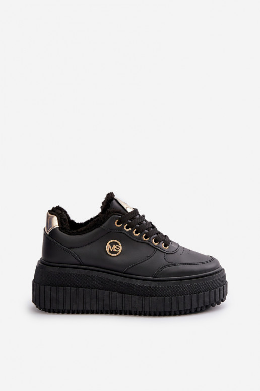 Sneakers Modell Schuhe Sportschuhe Damen erwärmt mit modischen massiven Sohlen schwarz Farbe Ardiela Sneakers Modell Schuhe Sportschuhe Damen erwärmt mit modischen massiven Sohlen schwarz Farbe Ardiela