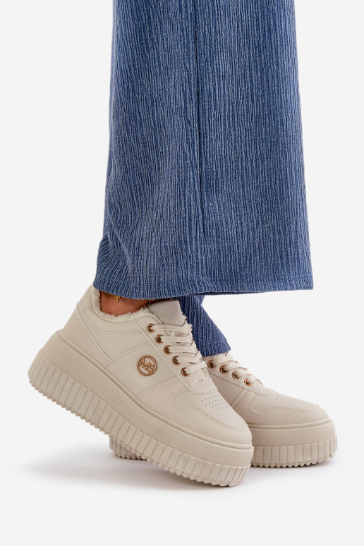 Turnschuhe Modell Schuhe Sportschuhe Damen warm mit modischen massiven Sohlen beige Verissha Turnschuhe Modell Schuhe Sportschuhe Damen warm mit modischen massiven Sohlen beige Verissha