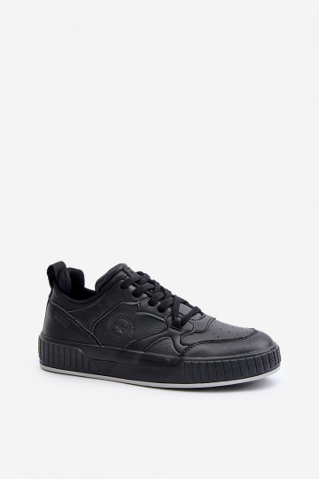 Sneakers Stilvollllschuhe für Männer aus Öko-Leder Big Star OO174004 schZuarze Farbe