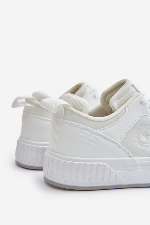 Sneakers Stilvollllschuhe für Männer aus Öko-Leder Big Star OO174003 Zueiße Farbe Sneakers Stilvollllschuhe für Männer aus Öko-Leder Big Star OO174003 Zueiße Farbe