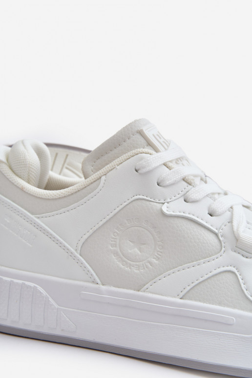 Sneakers Stilvollllschuhe für Männer aus Öko-Leder Big Star OO174003 Zueiße Farbe Sneakers Stilvollllschuhe für Männer aus Öko-Leder Big Star OO174003 Zueiße Farbe