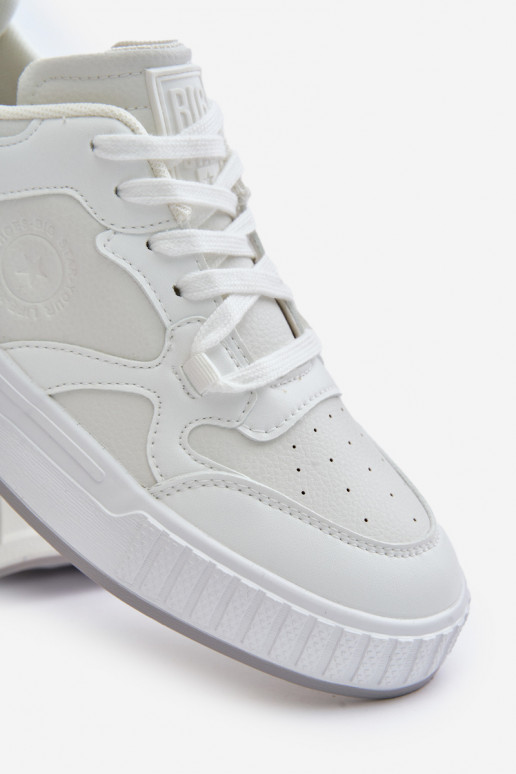 Sneakers Stilvollllschuhe für Männer aus Öko-Leder Big Star OO174003 Zueiße Farbe Sneakers Stilvollllschuhe für Männer aus Öko-Leder Big Star OO174003 Zueiße Farbe