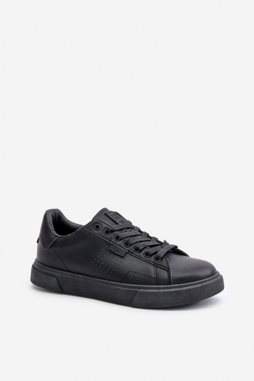 lässige Schuhe Sneakers Stilvollllschuhe für Männer aus Öko-Leder Big Star OO174117 schZuarze Farbe lässige Schuhe Sneakers Stilvollllschuhe für Männer aus Öko-Leder Big Star OO174117 schZuarze Farbe