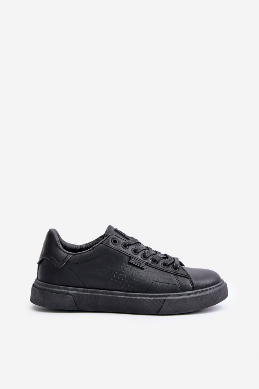 lässige Schuhe Sneakers Stilvollllschuhe für Männer aus Öko-Leder Big Star OO174117 schZuarze Farbe lässige Schuhe Sneakers Stilvollllschuhe für Männer aus Öko-Leder Big Star OO174117 schZuarze Farbe