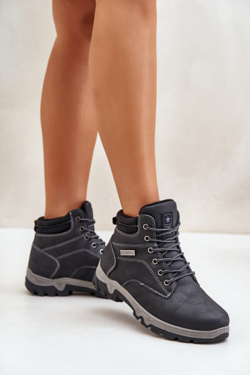 INanderstiefel für Männer sich Zuarm laufen aus Öko-Leder Dunkelblau Neramia