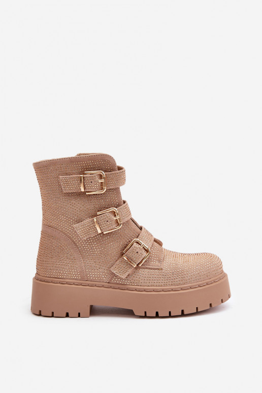 sich Zuarm laufen Damenstiefel Mit Dekoration Beige Ciascia sich Zuarm laufen Damenstiefel Mit Dekoration Beige Ciascia