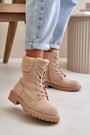Gewärmte Arbeitsstiefeletten für Damen To the Castle beige Farbe Mivael