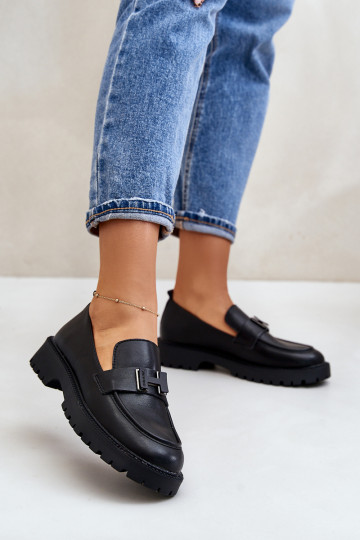 Mokassins für Damen Eko Haut Vinceza 62187 schZuarze Farbe 2